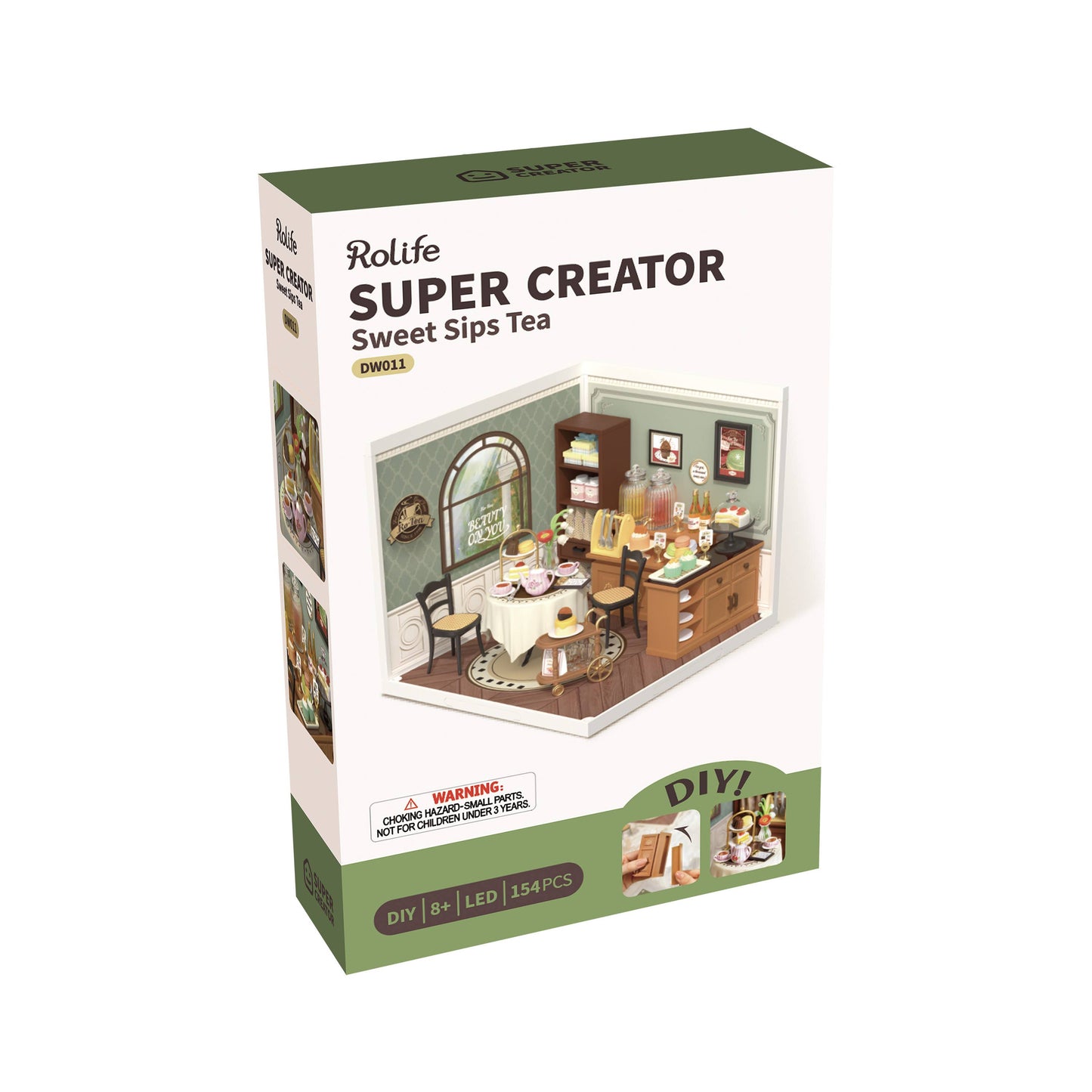 DIY Miniature House Kit: Sweet Sips Tea