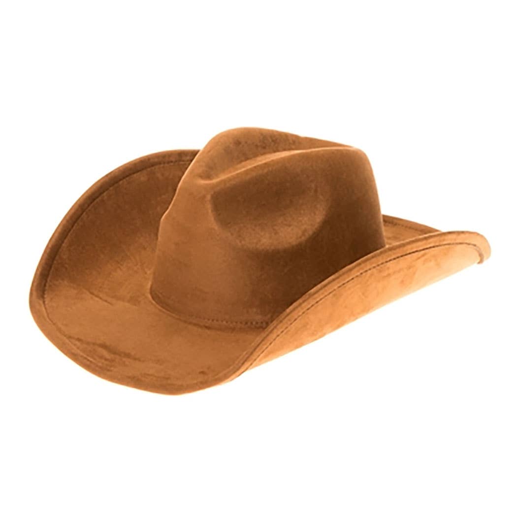 Vegan Suede Classic Cowboy Hat - Adjustable & Durable: Olive