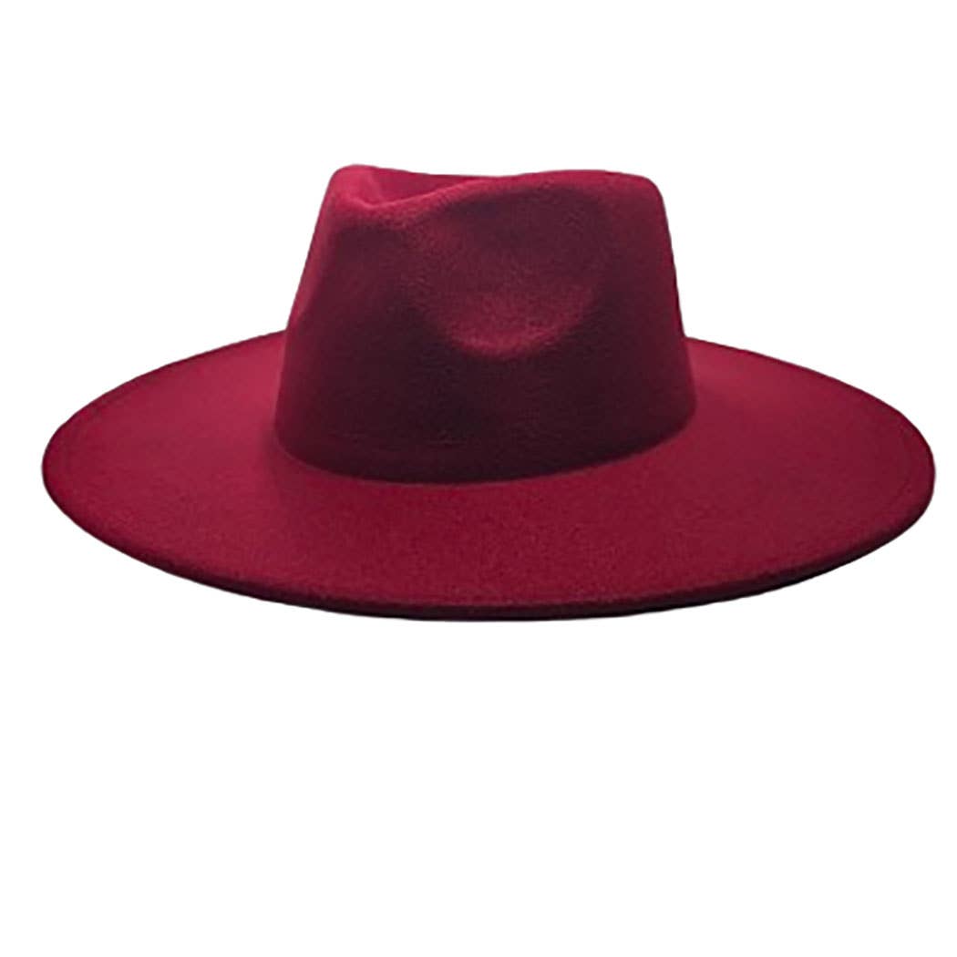 Vegan Felt Rancher Fedora Hat with Wide Brim: Mint