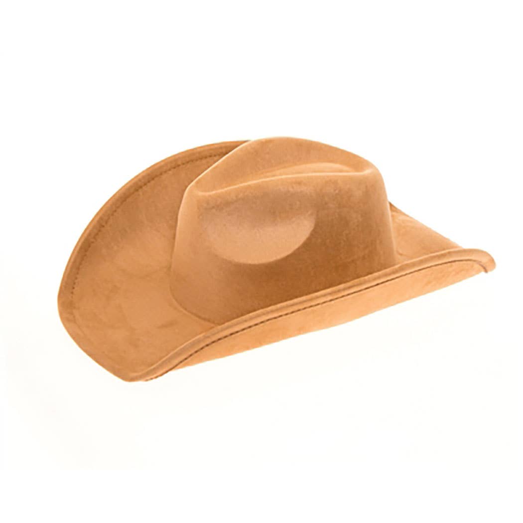 Vegan Suede Classic Cowboy Hat - Adjustable & Durable: Olive