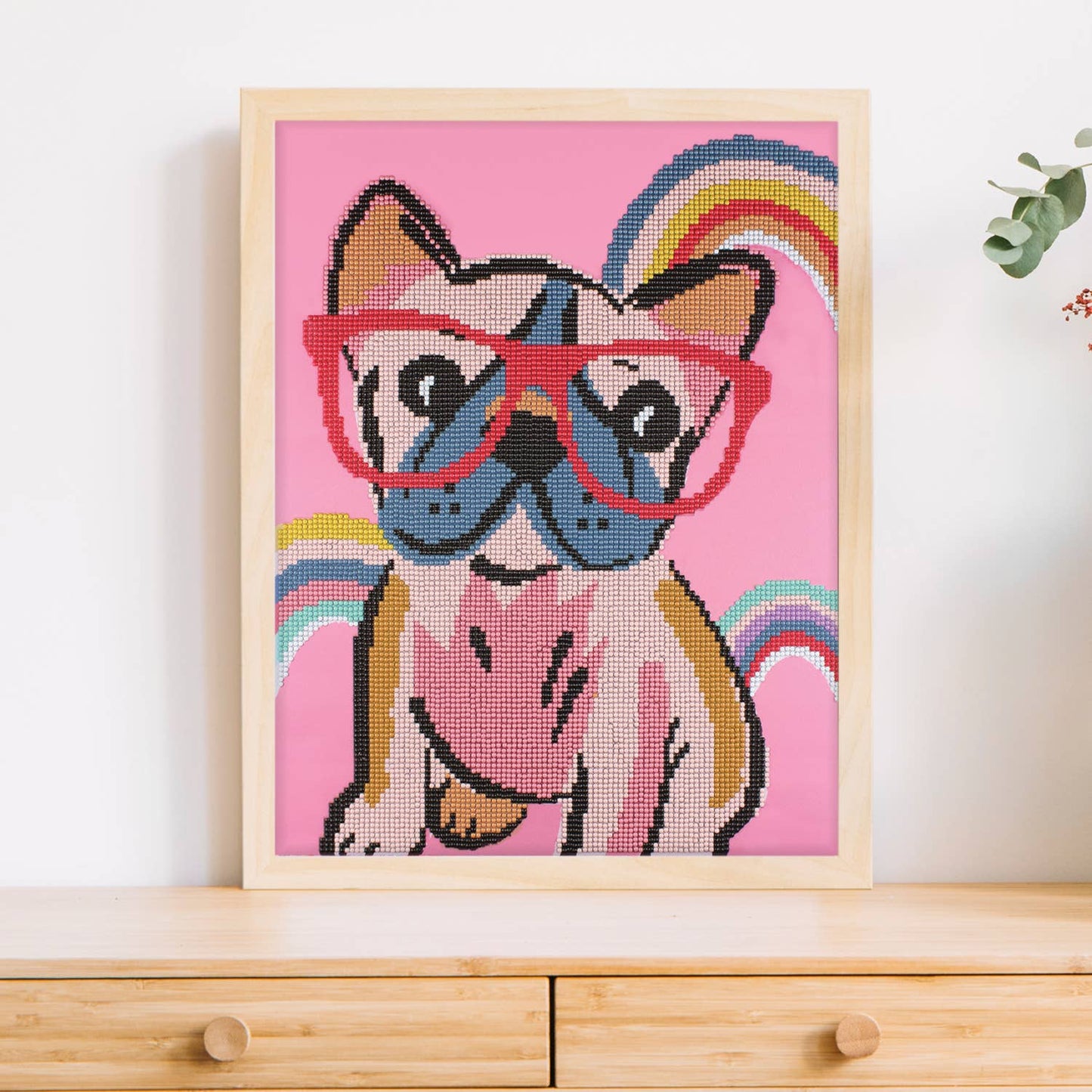 Cool Pop Puppy Diamond Painting Kit: 01 Multi