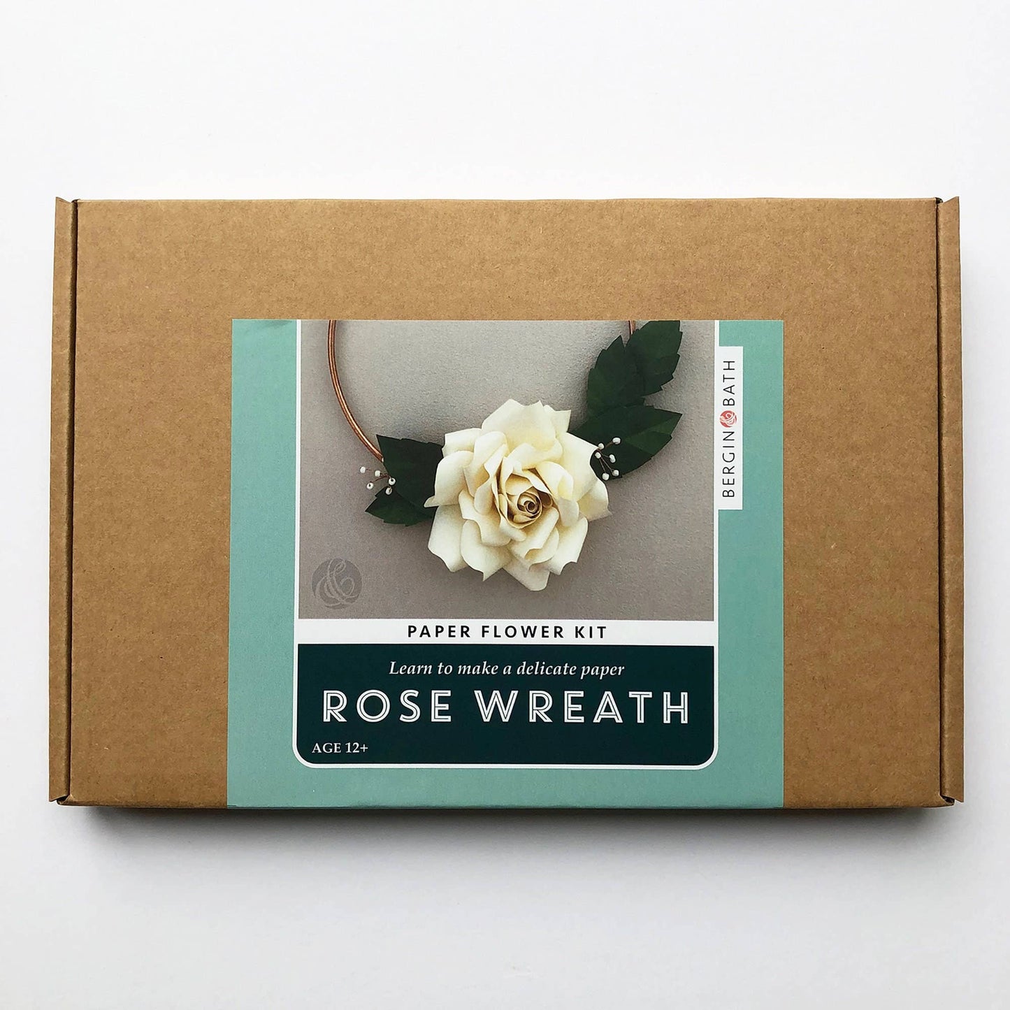 Paper Flower Craft Kit - Rose Wreath
