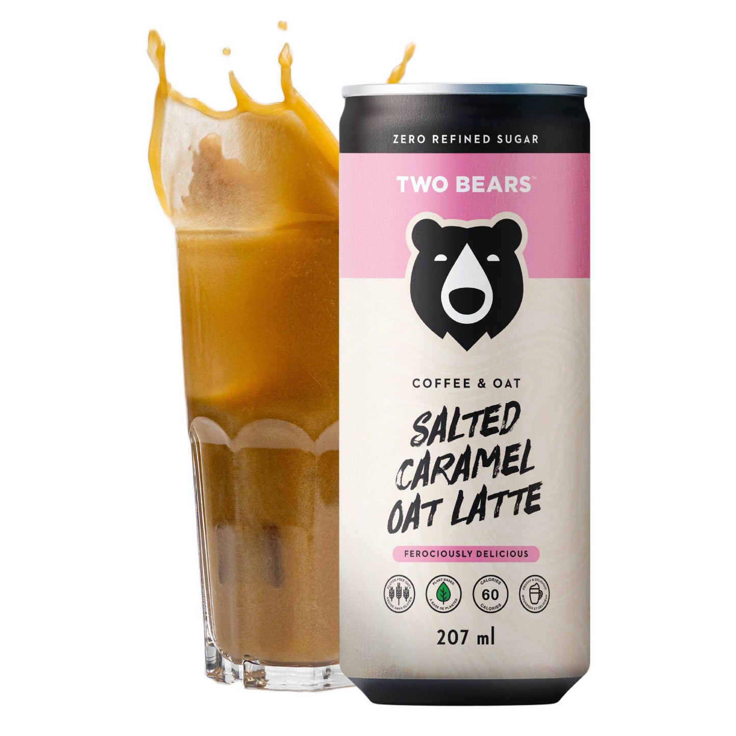 Frothed Salted Caramel Oat Latte (207 ml)