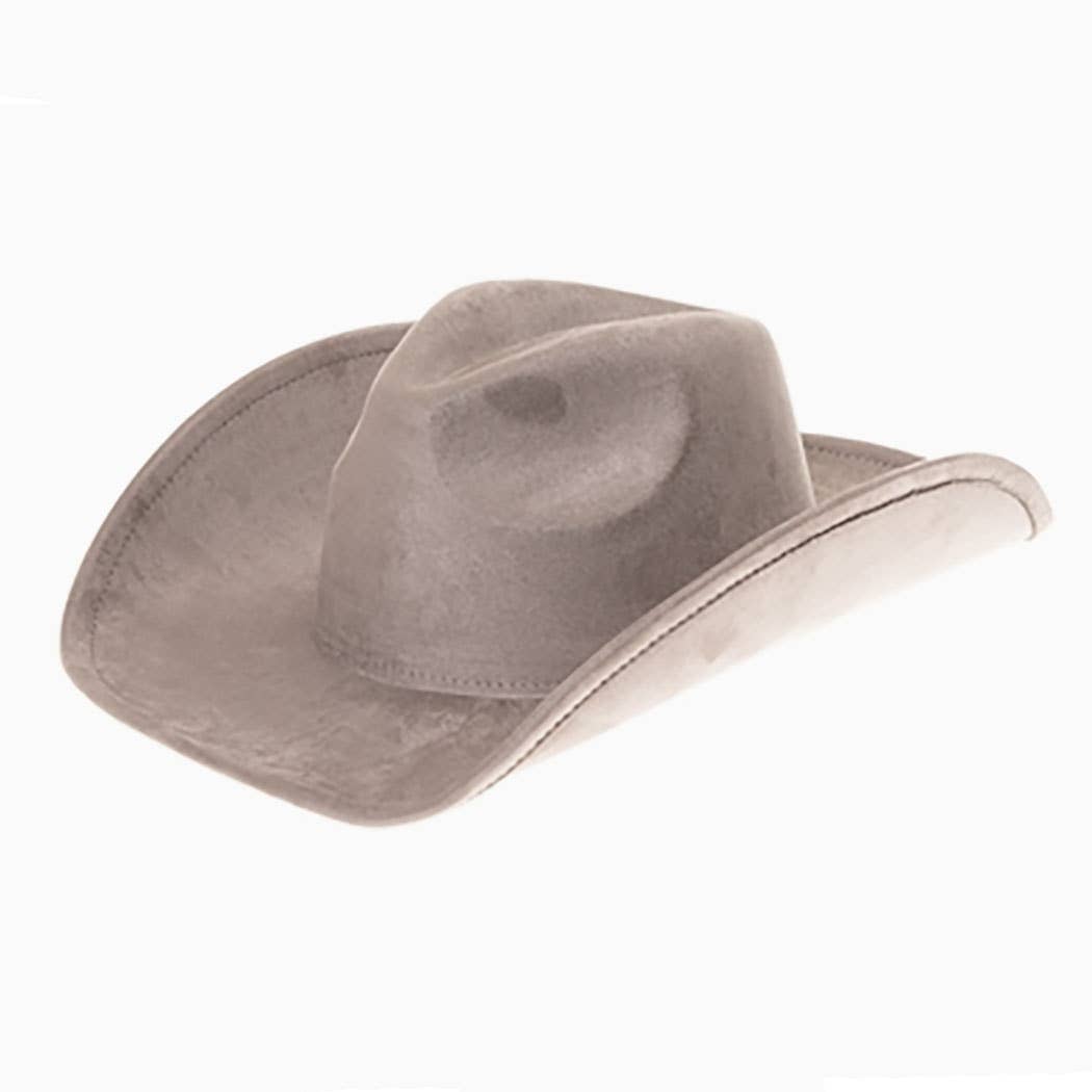 Vegan Suede Classic Cowboy Hat - Adjustable & Durable: Olive