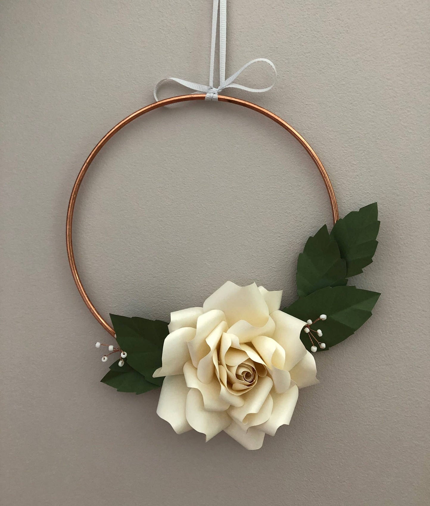 Paper Flower Craft Kit - Rose Wreath