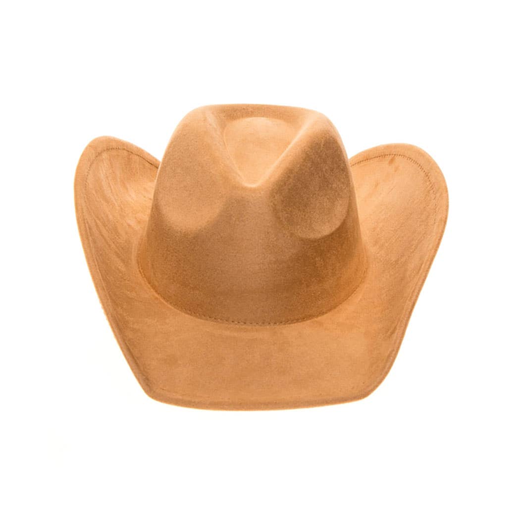 Vegan Suede Classic Cowboy Hat - Adjustable & Durable: Olive