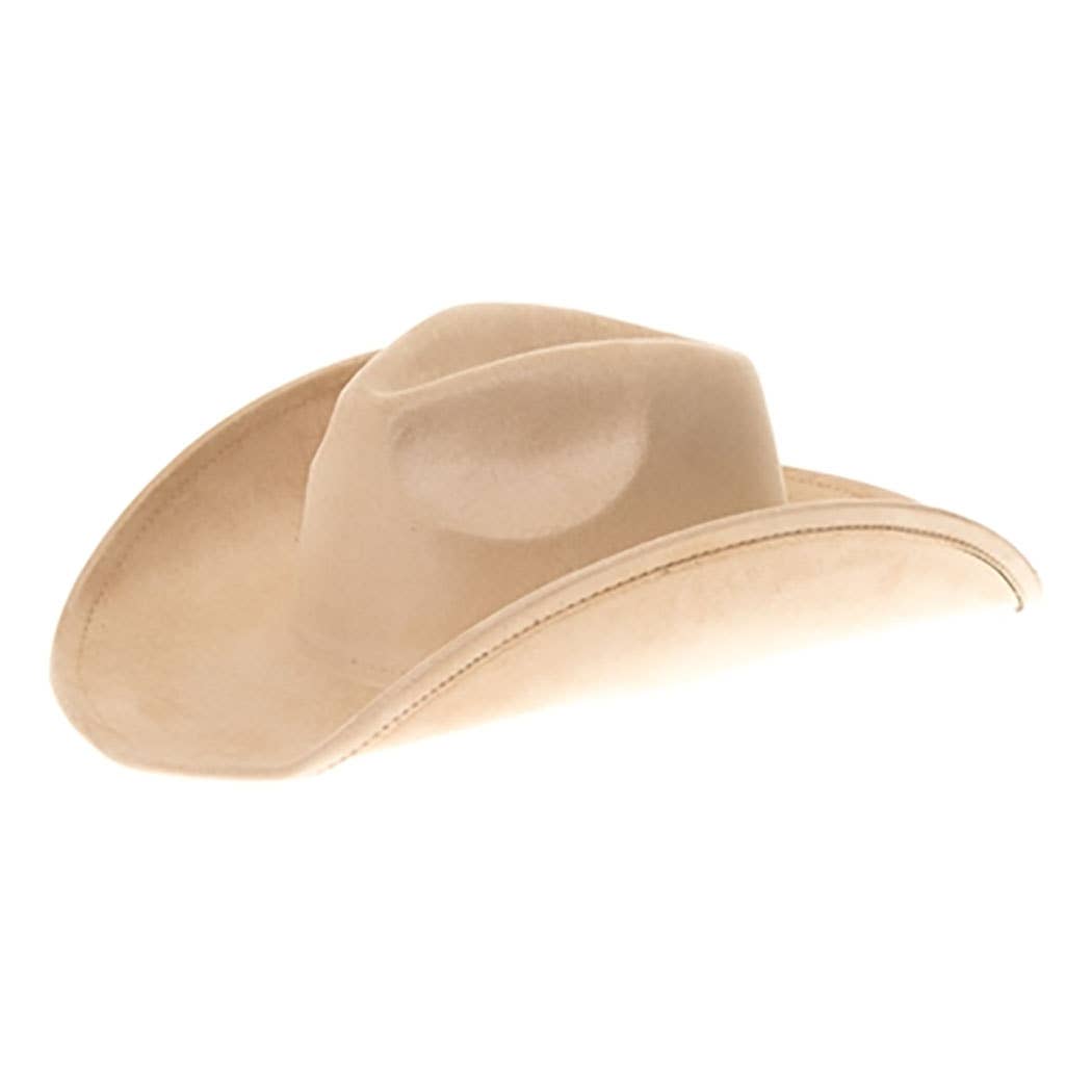 Vegan Suede Classic Cowboy Hat - Adjustable & Durable: Olive