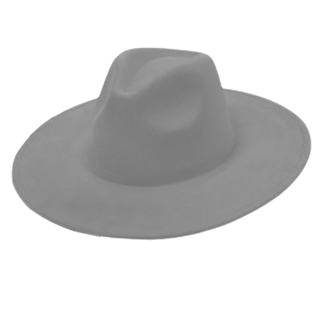 Vegan Suede Cowboy Hat - Flat Brim, Adjustable Fit: Olive