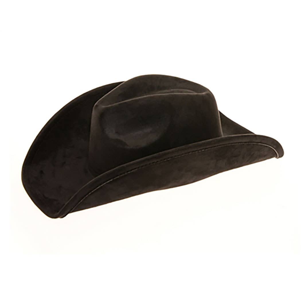 Vegan Suede Classic Cowboy Hat - Adjustable & Durable: Olive