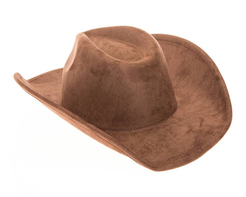 Vegan Suede Classic Cowboy Hat - Adjustable & Durable: Olive