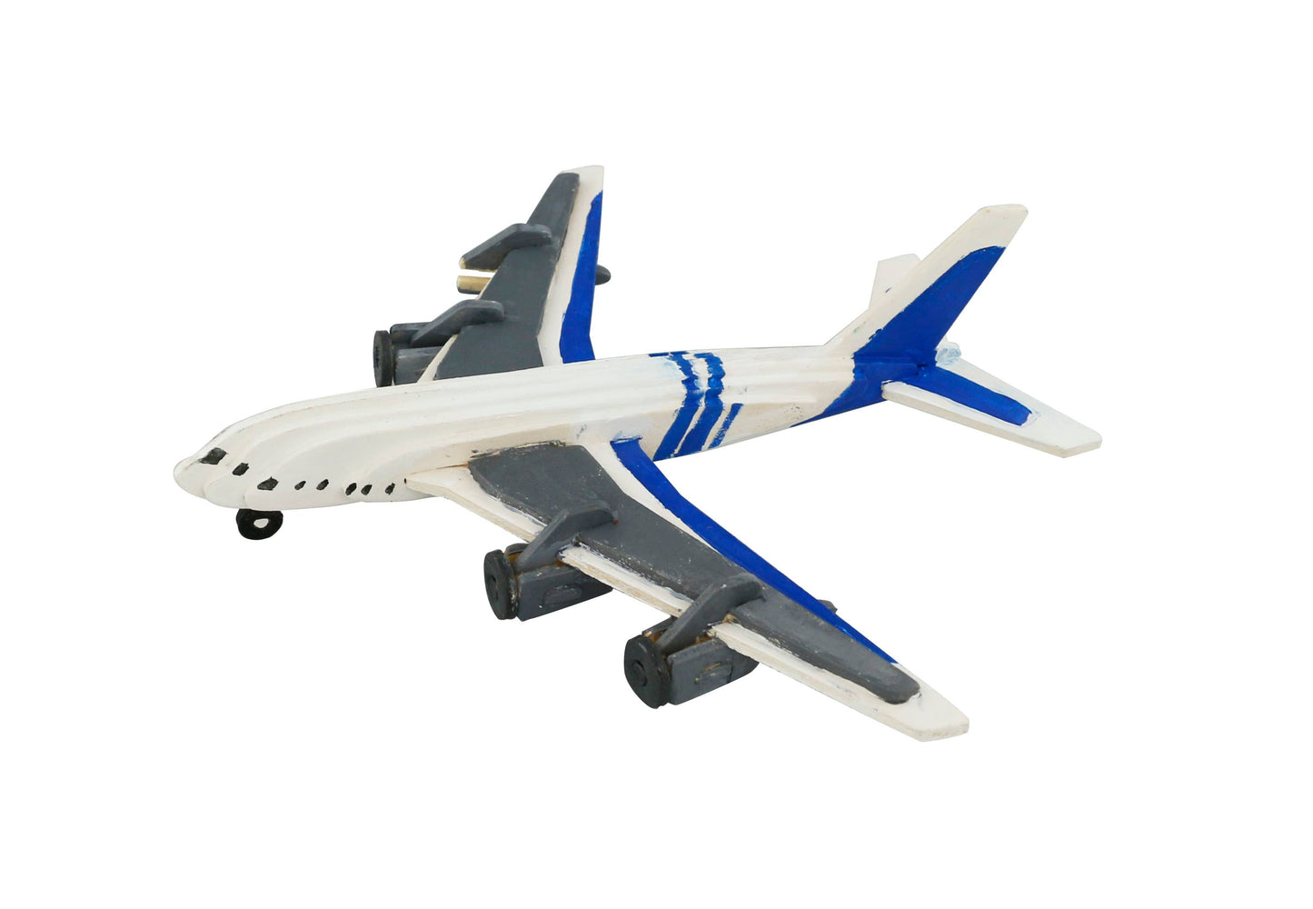 3D Wooden Puzzle with Paint Kit: Civil Airplane