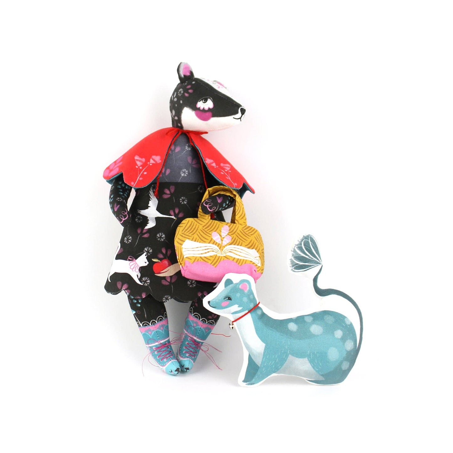 DIY Kit - Bibli the Badger Librarian and the singing Stoat