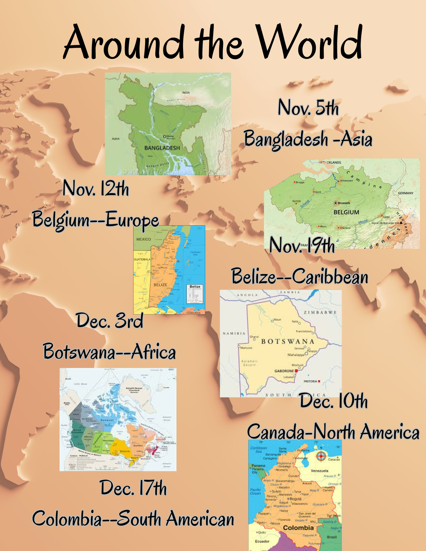 Around the World--Geography (Nov.-Dec.)