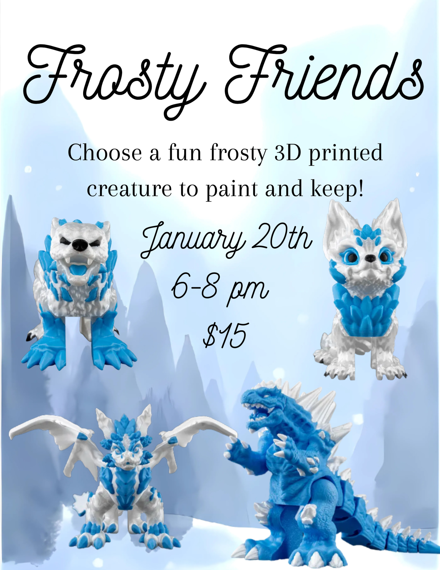 Frosty Friends Painting Night