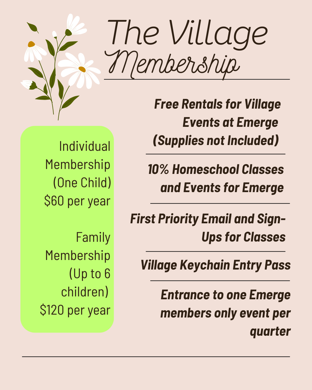 The Village Family Homeschool Membership