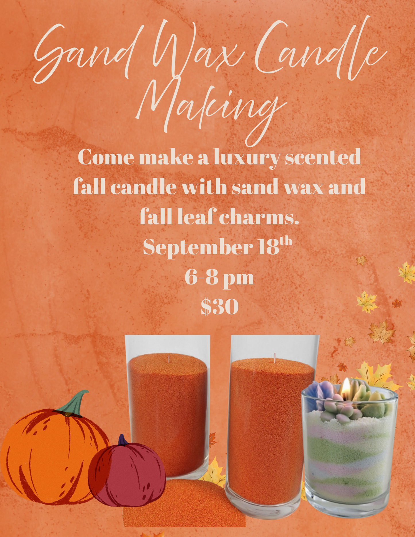 Sand Wax Candle Making