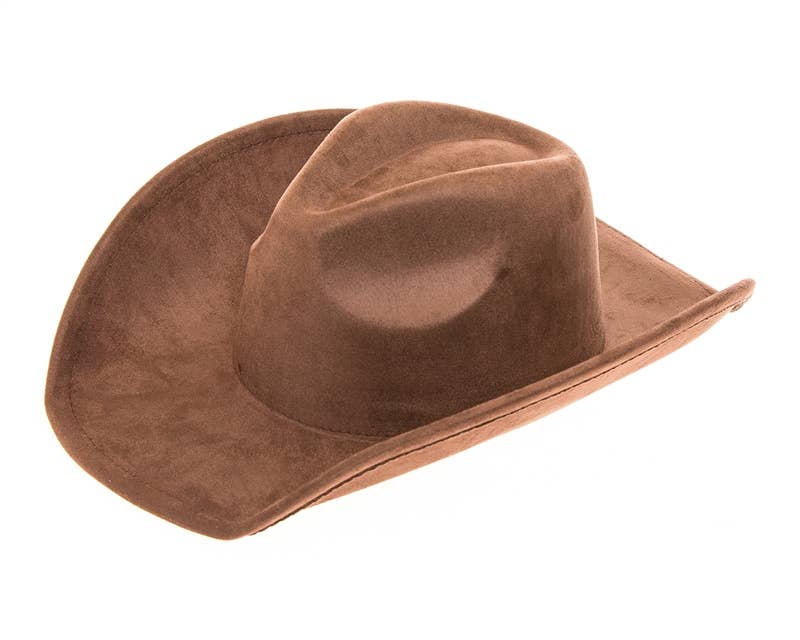 Vegan Suede Classic Cowboy Hat - Adjustable & Durable: Olive