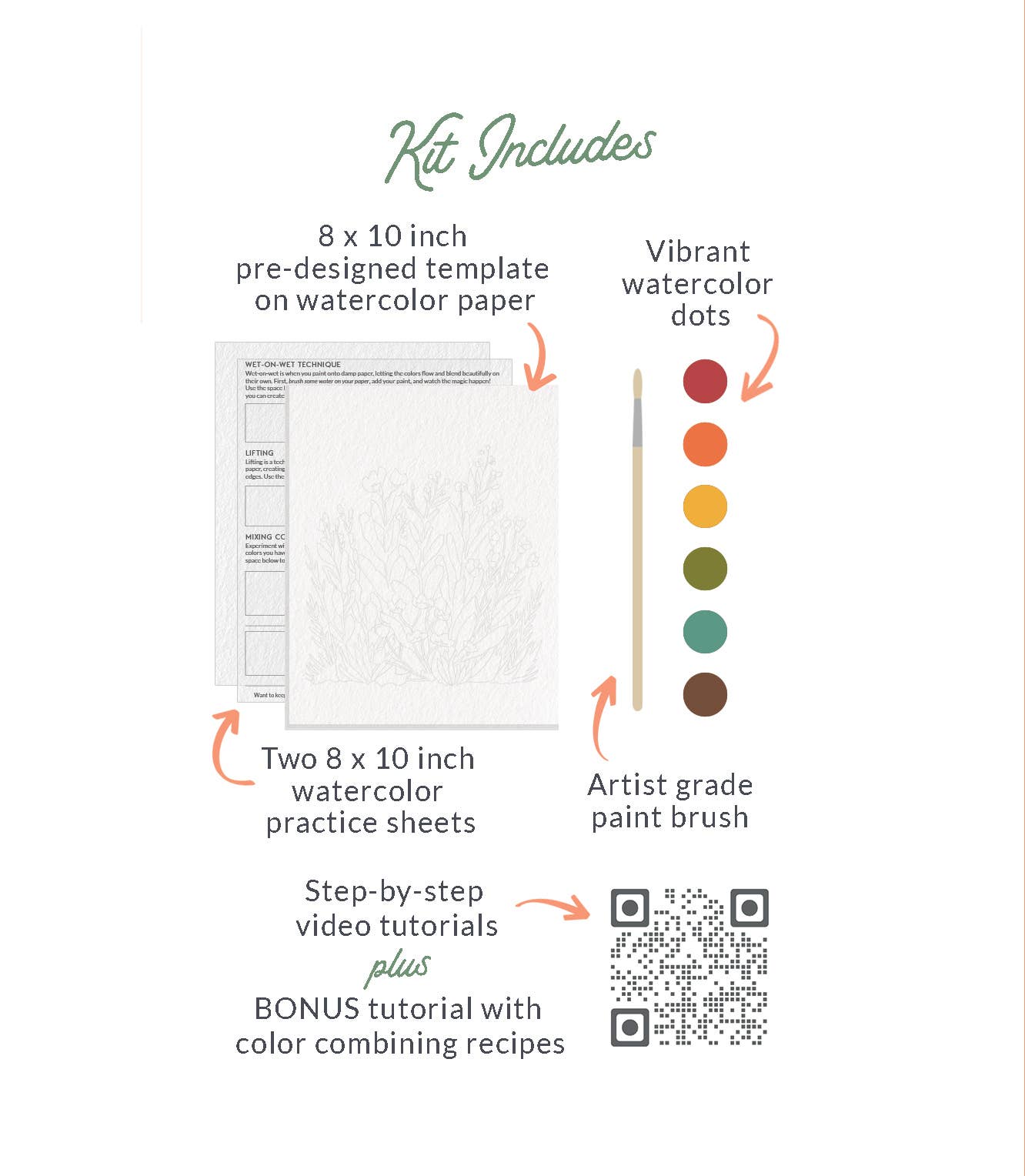 All-In-One Beginner Watercolor Kit - Hummingbird