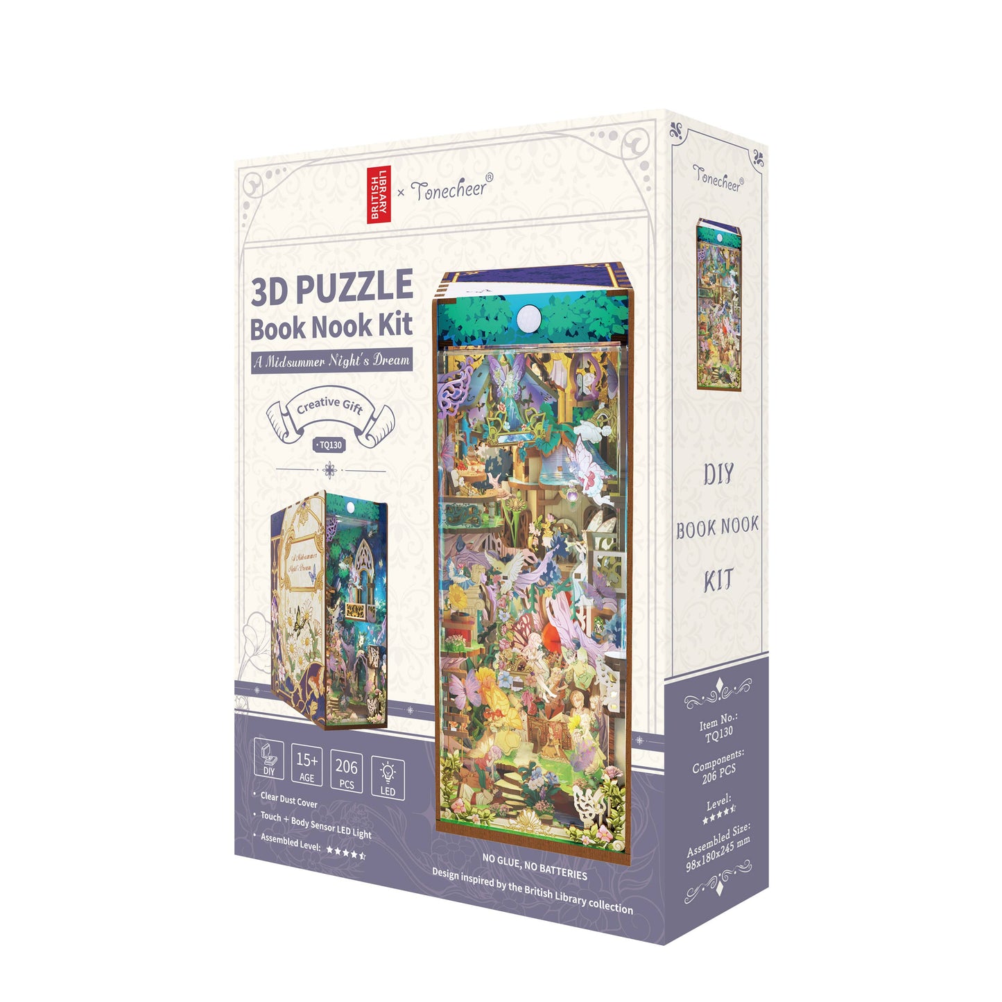 DIY Book Nook Kit: A Midsummer Night's Dream with Dust Cover