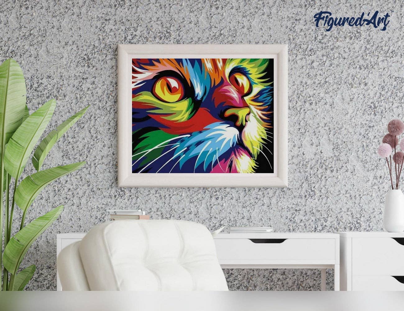 Paint by numbers - Feline Pop Art: Without frame / 16"x20"