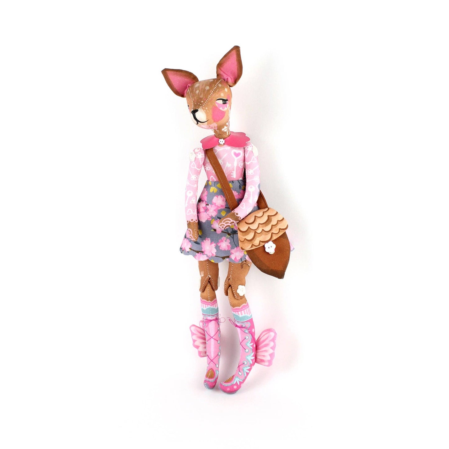 DIY Dolly Kit - Prudence the Deer + 12 page Mini Treehouse