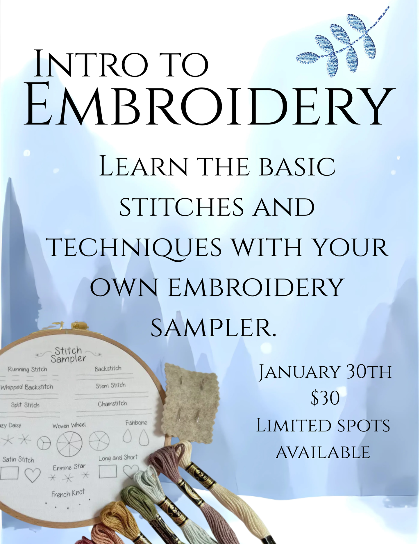 Intro to Embroidery