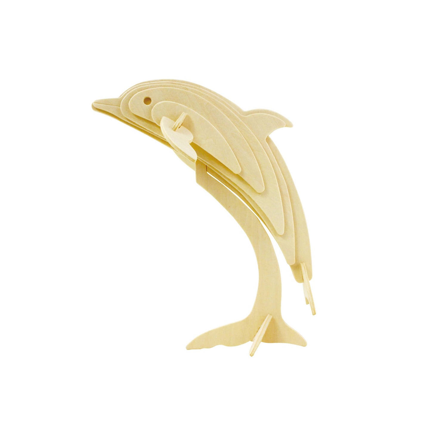 3D Wooden Puzzle: Dolphin