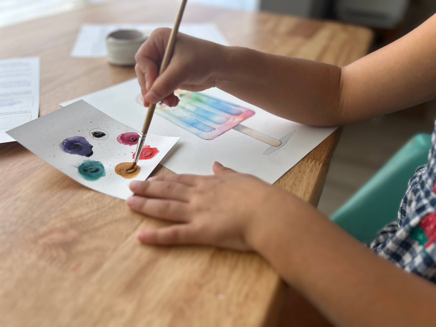 Kids' All-In-One Watercolor Kit - Happy Popsicle