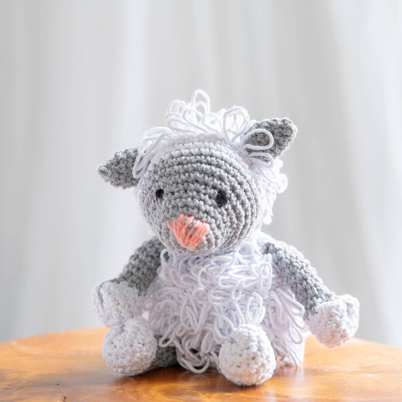 DIY Crochet Kit Lamb Lewy Eco Barbante