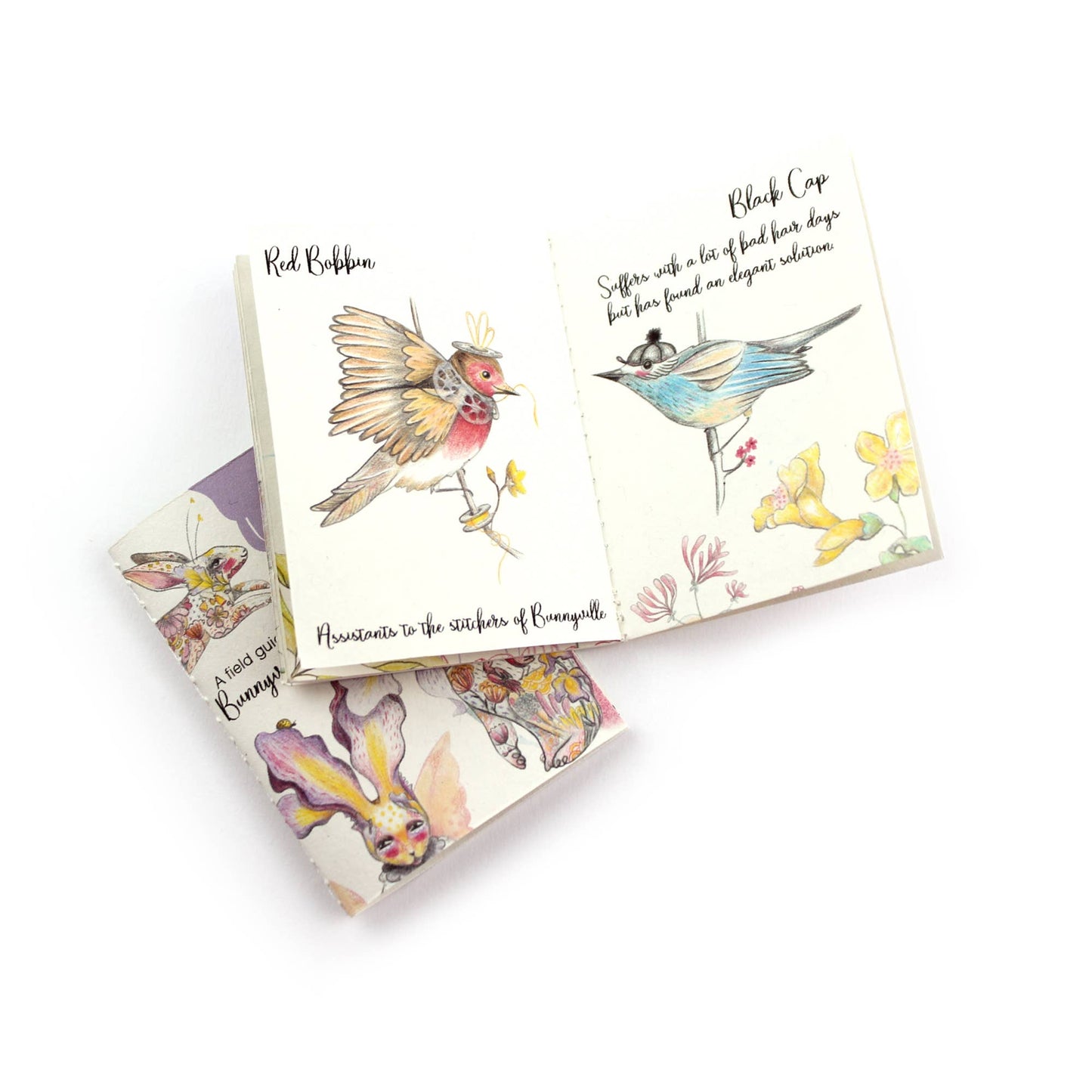 DIY Dolly Kit - Iris Flower Bunny + 12 page Handmade Book
