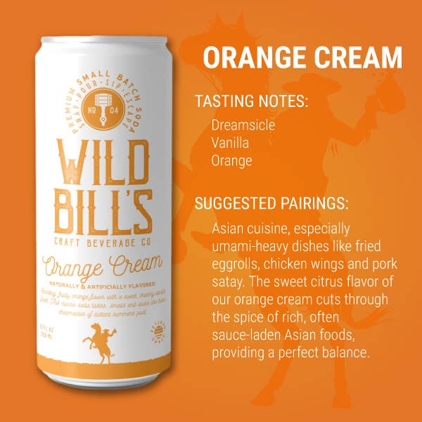 Orange Cream - Premium Cane Sugar Soda, 12-Pack, Cans