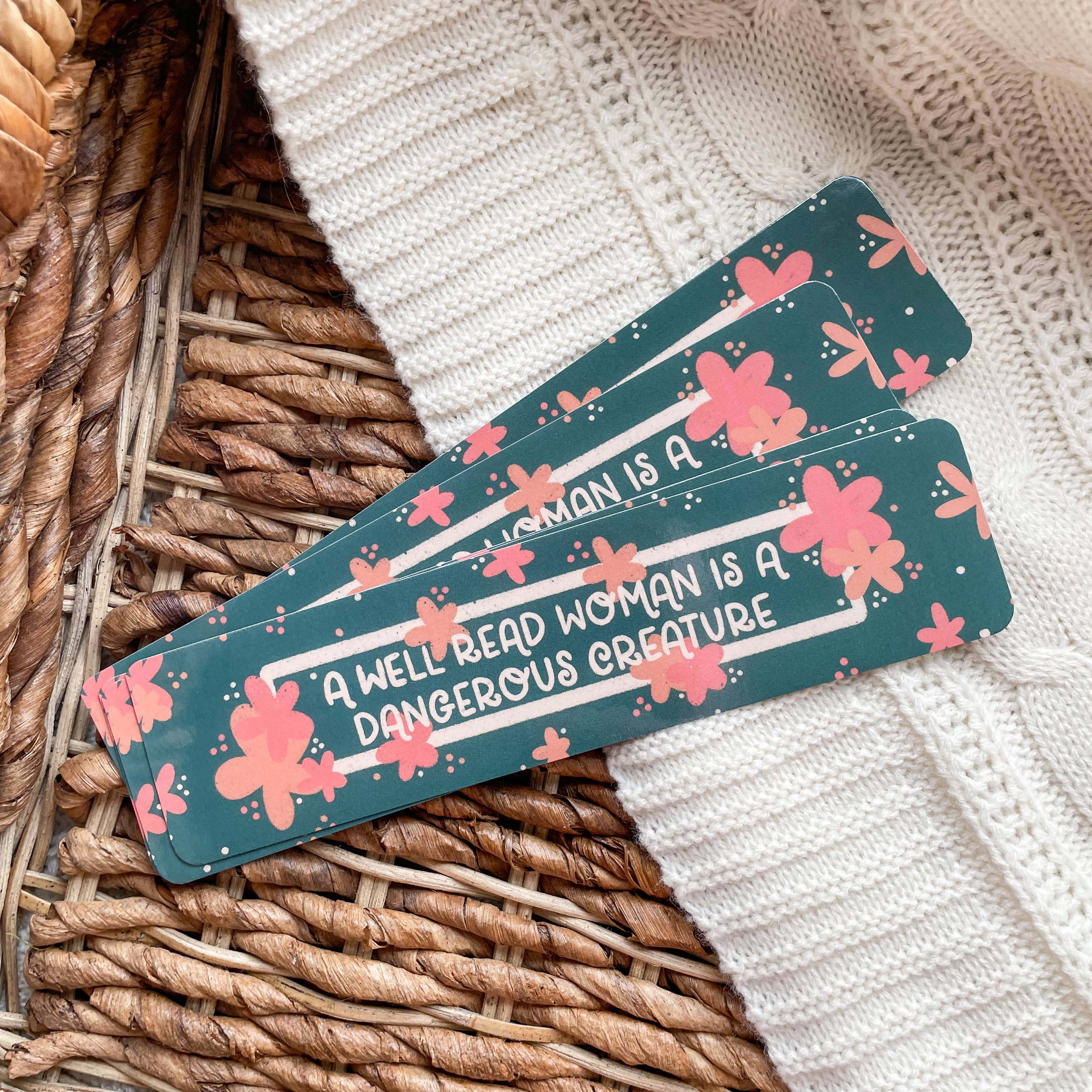 A Well Read Woman Is A Dangerous Creature Bookmark 2x8