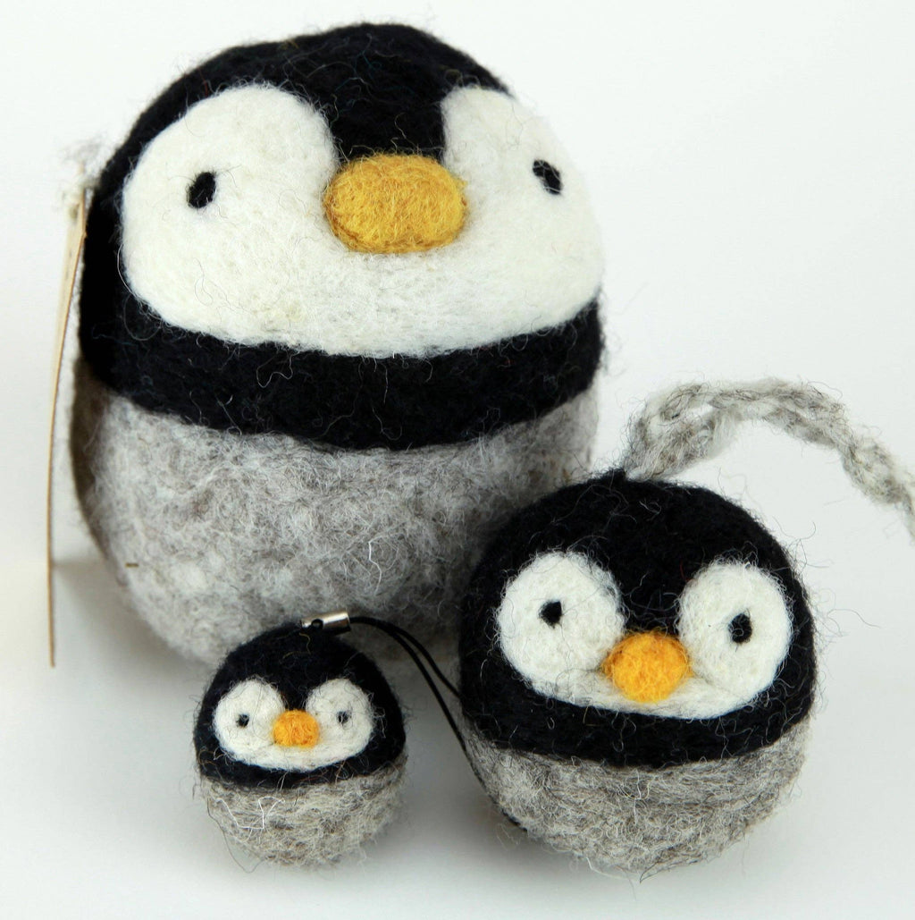 Needle Felting Kit – DIY penguin craft kit for beginners