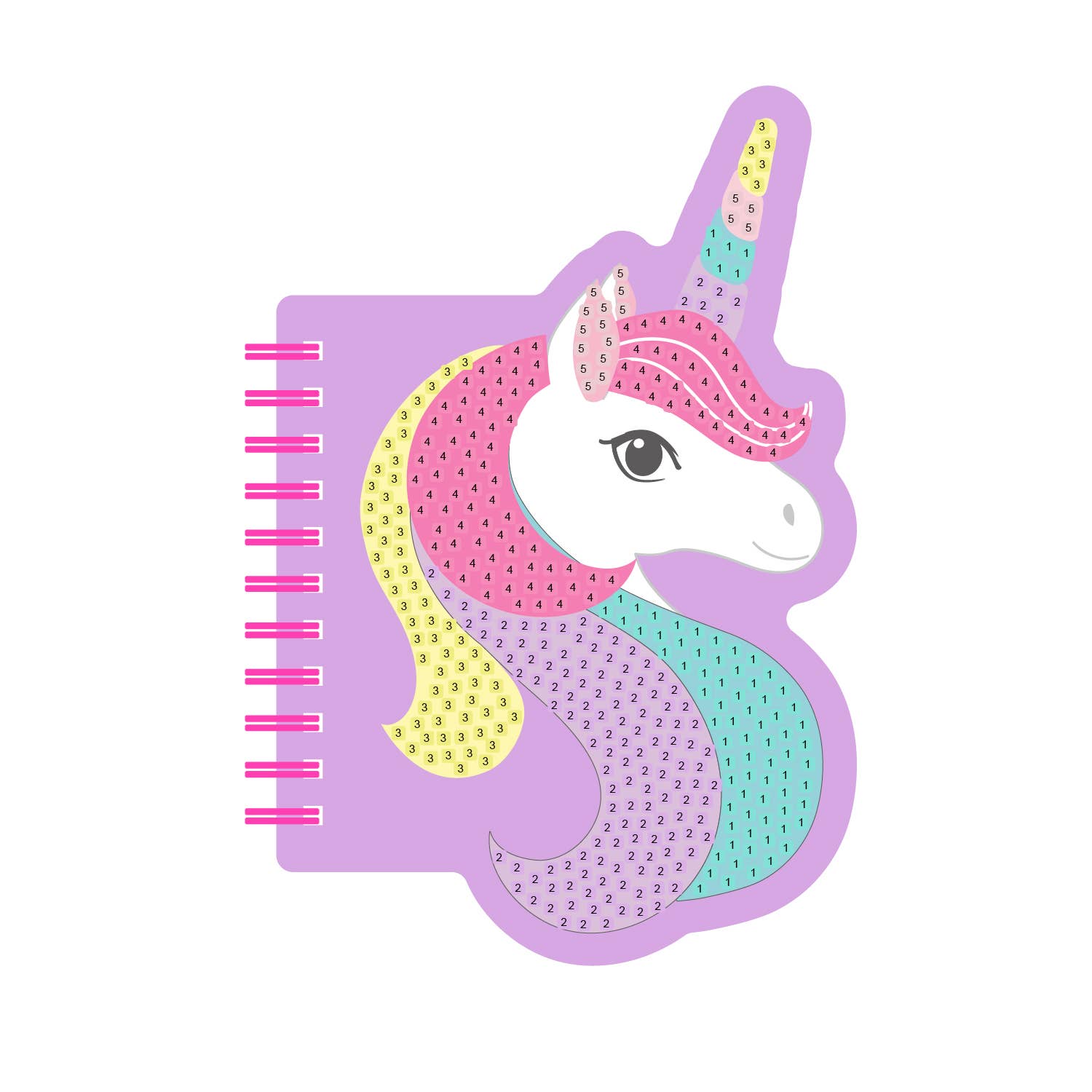 Unicorn Diamond Painting Notebook Kit: 01 Multi