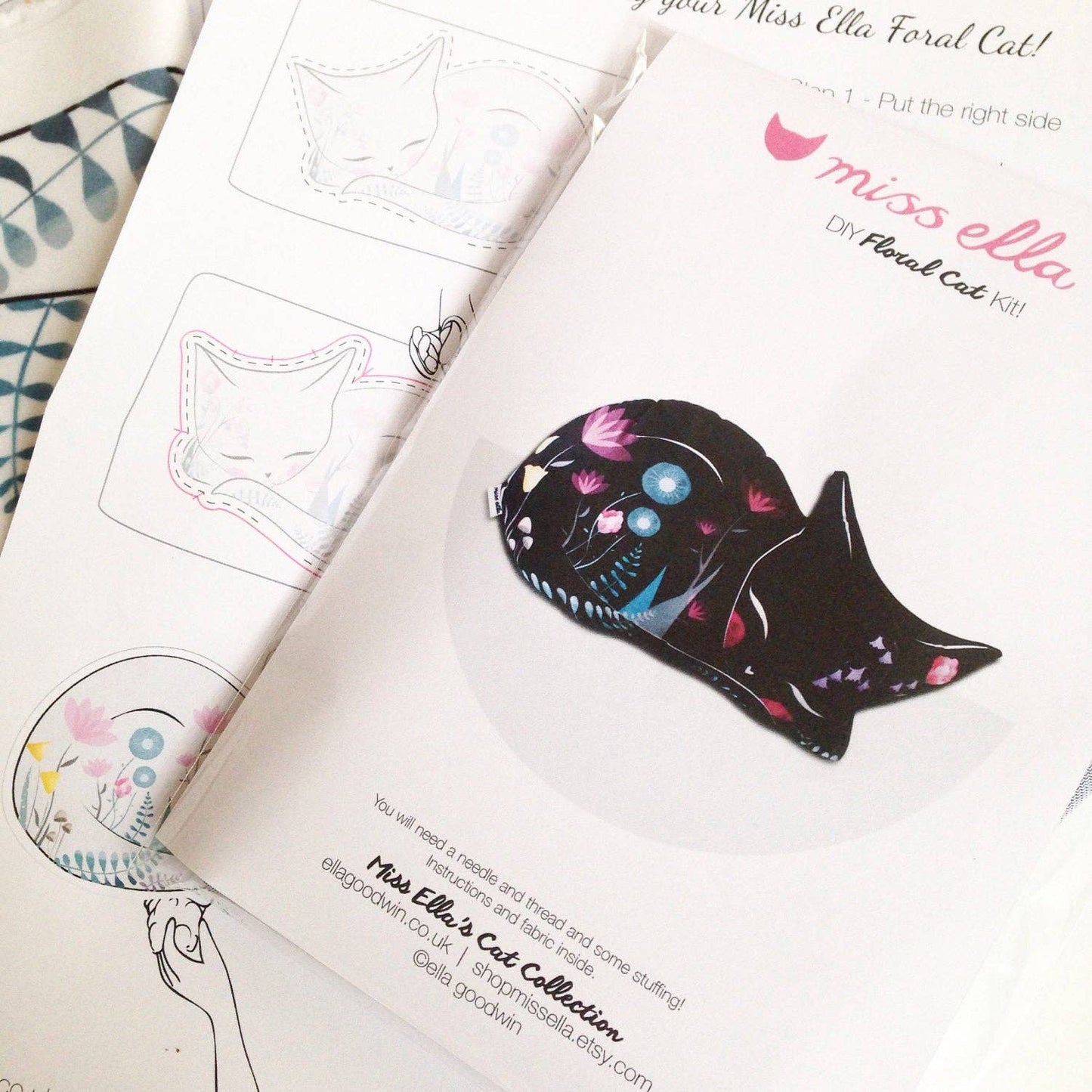 DIY Black Cat Cushion KIT