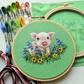 Posing Piglet Embroidery Kit