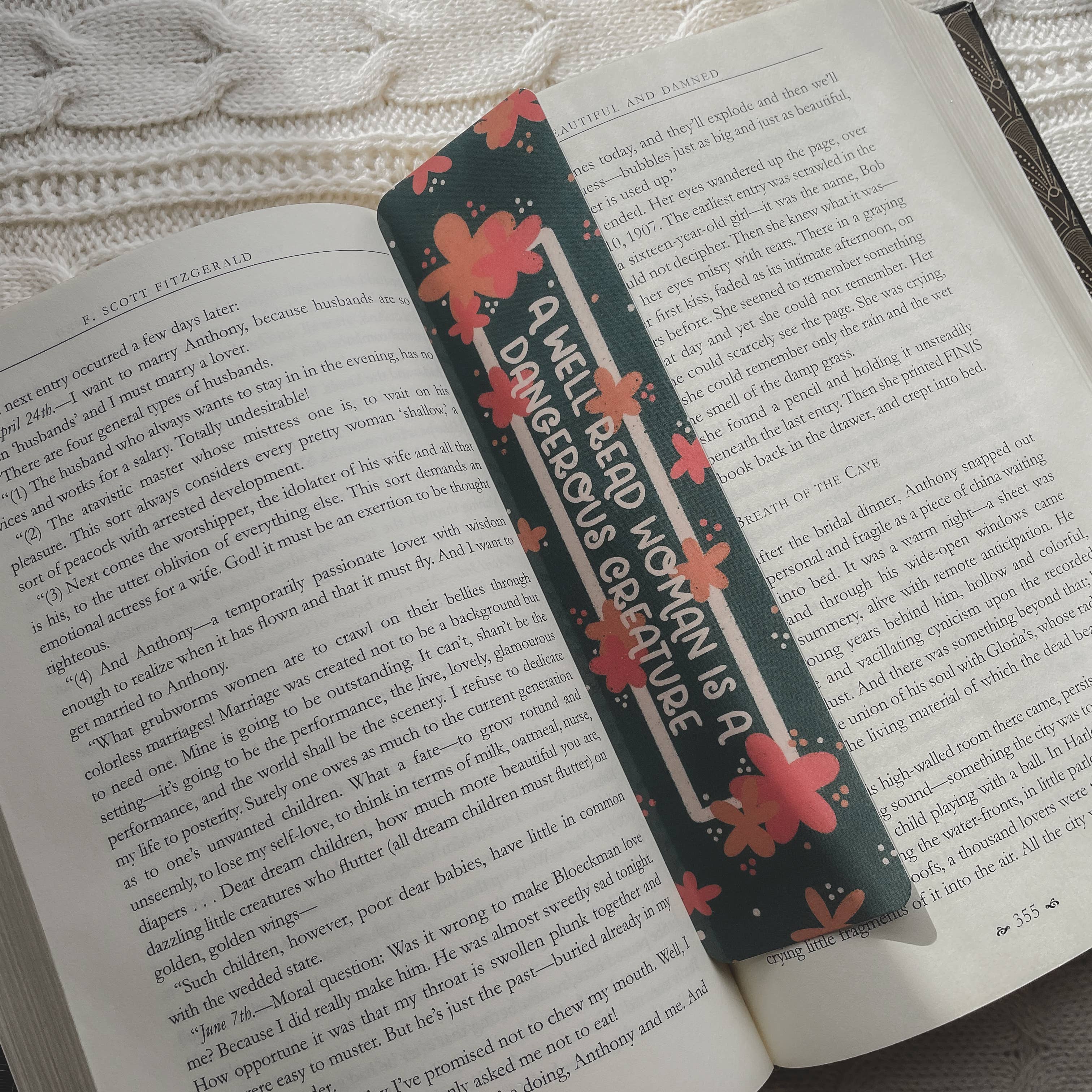 A Well Read Woman Is A Dangerous Creature Bookmark 2x8