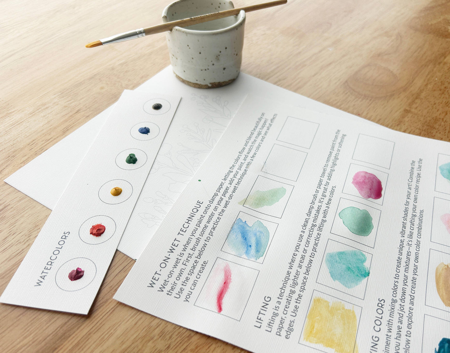 All-In-One Beginner Watercolor Kit - Desert Landscape