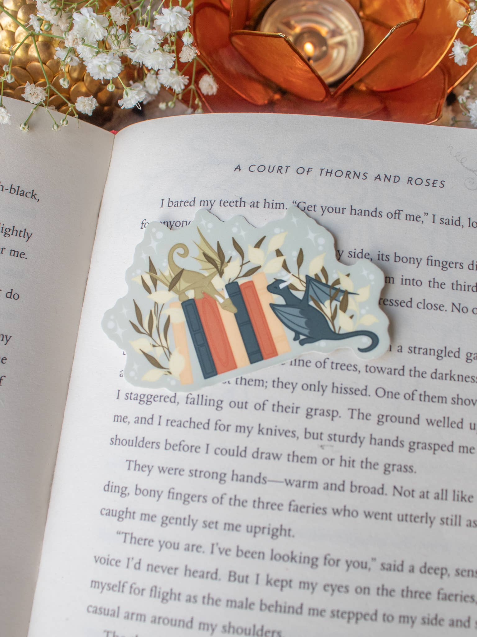 Book Dragon Bookshelf Waterproof Vinyl Sticker