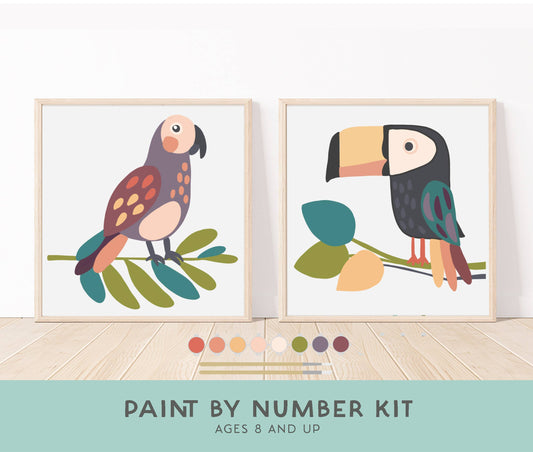 Party-Ready Paint Kits for KIDS + Simple Hosting Tools : Birds
