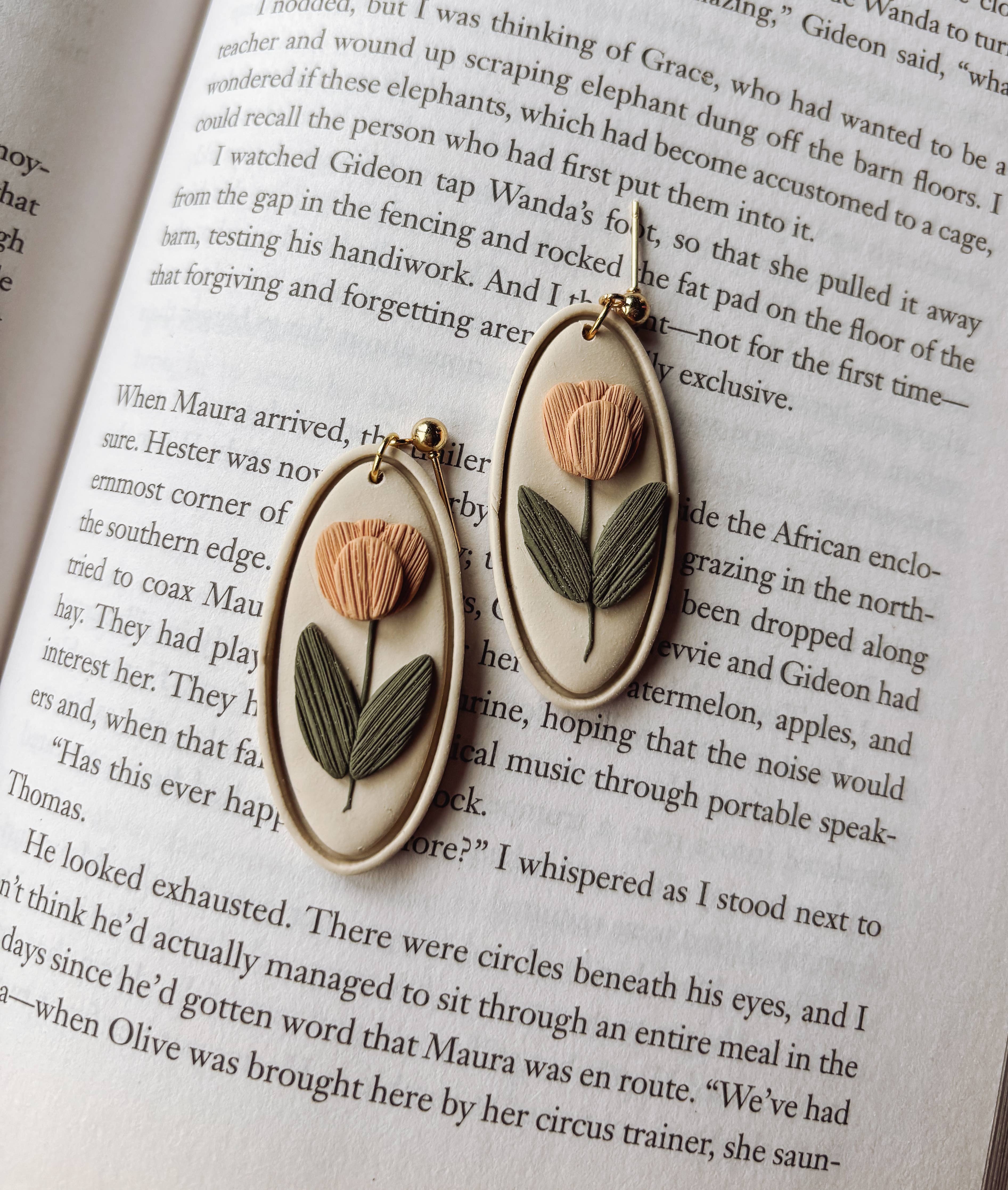 Tulip Earrings, Garden Party Earrings, Cottagecore