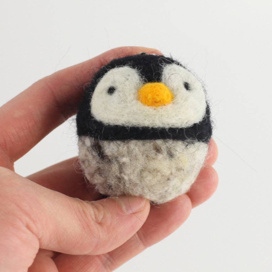 Needle Felting Kit – DIY penguin craft kit for beginners