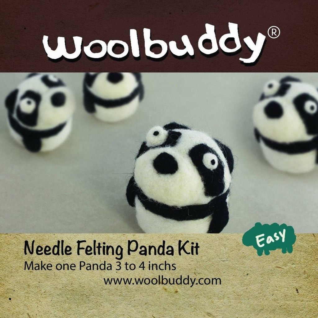 Needle Felting Panda Kit
