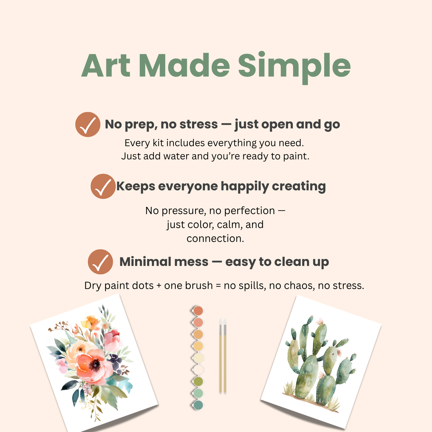 All-In-One Beginner Watercolor Kit - Desert Landscape