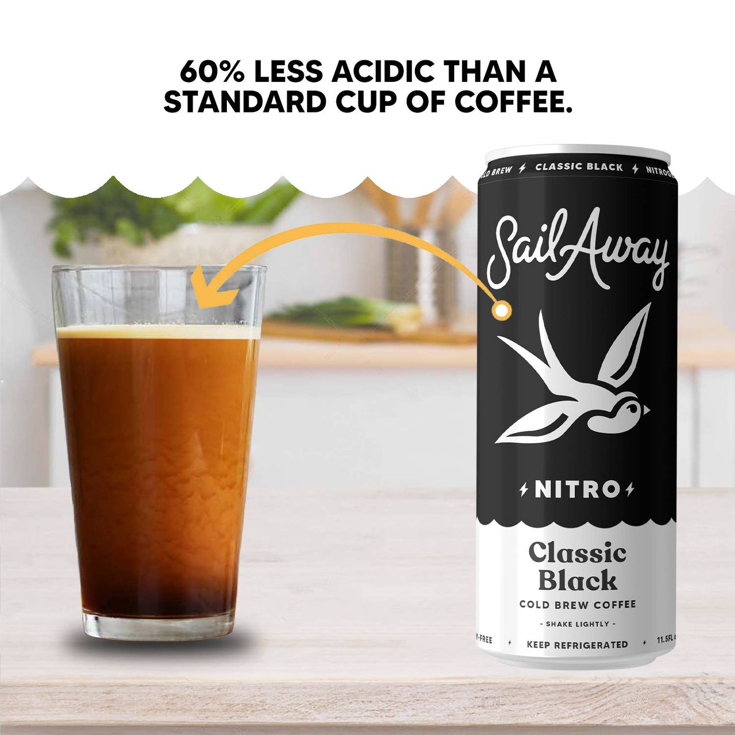Cold Brew Coffee -Classic Black: 12