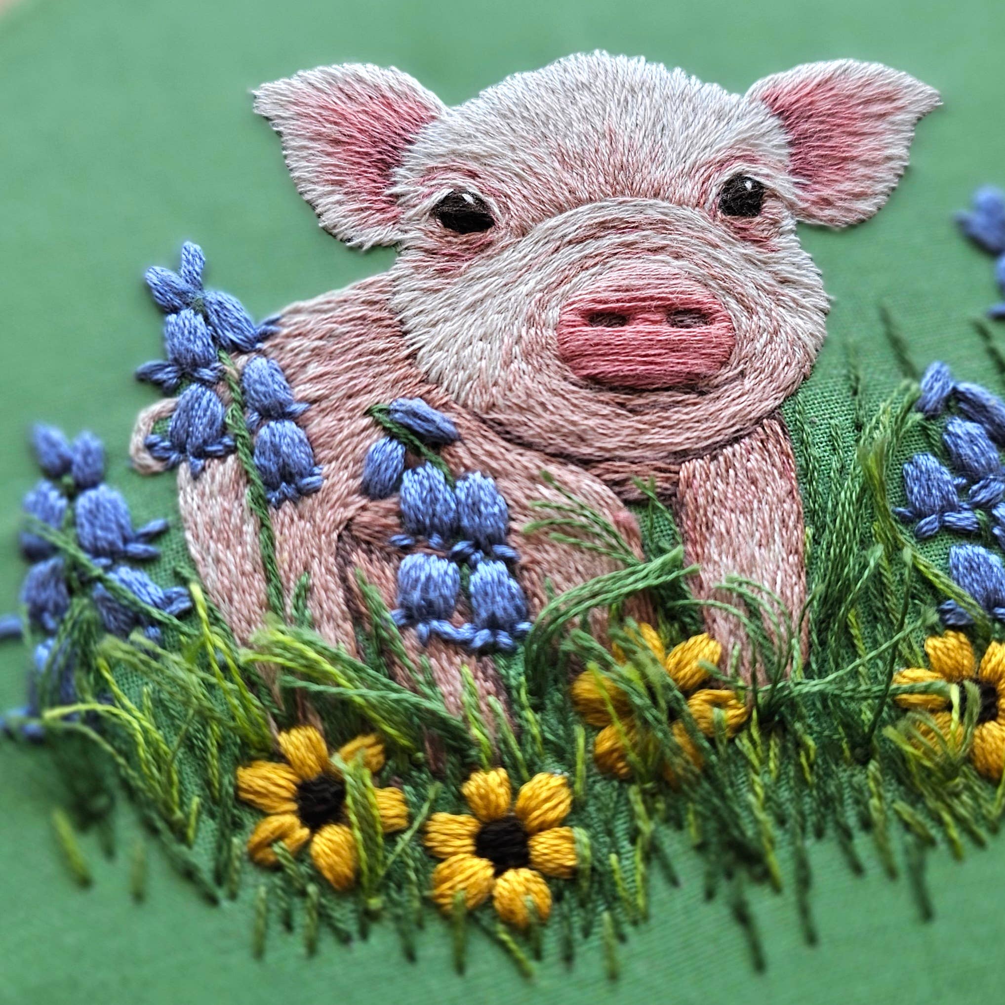 Posing Piglet Embroidery Kit