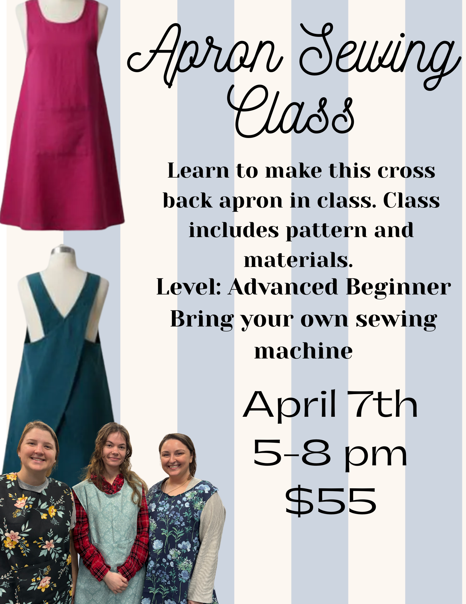 Apron Sewing Class Two
