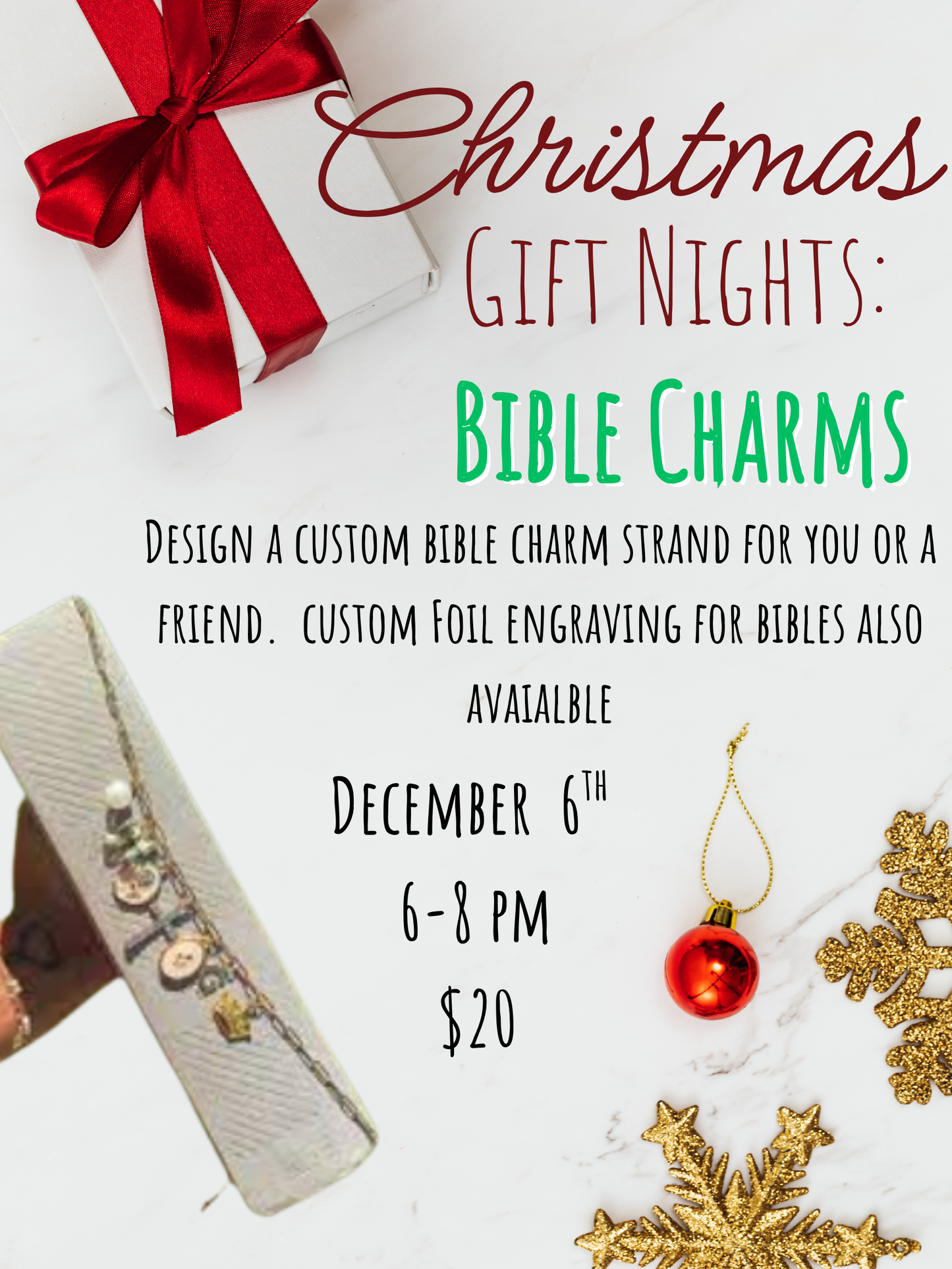 Christmas Gift Nights: Bible Charms