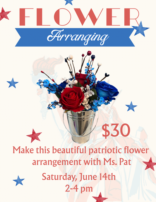 Patriotic Flower Arranging