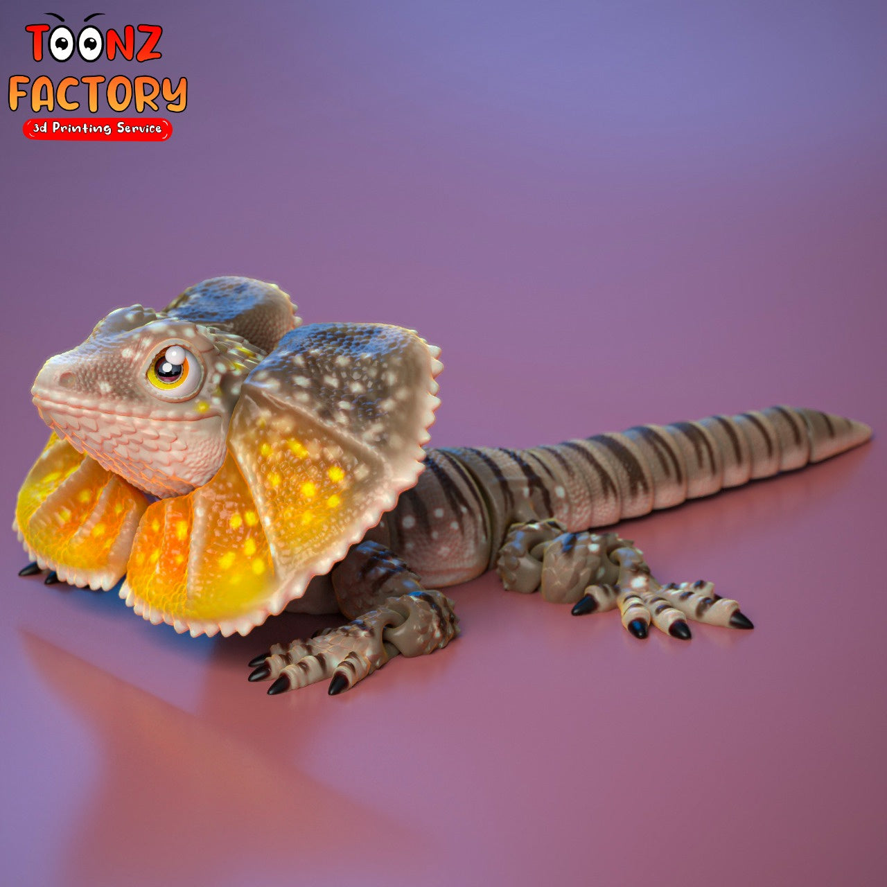 Paintable Frilled Lizard